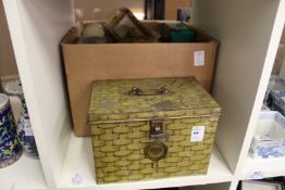 Old advertising tins etc.