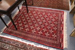 A Turkaman Yamud carpet.