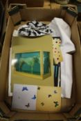 Items relating to Damien Hirst.