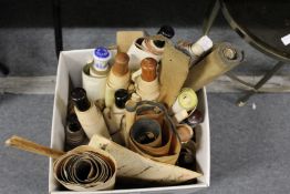 A quantity of Chinese scroll pictures.