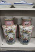 A large pair of Chinese vases.