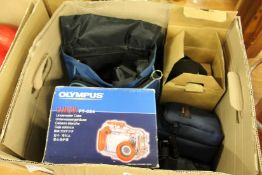 Various camera equipment.