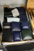 A quantity of jewellery boxes.