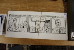 Bill Mevin, original sketches for the Daily Mail Soapremes cartoon script.