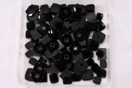 Decorative coloured stones.