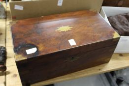 A good brass bound mahogany writing slope.