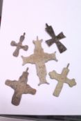 Early bronze crucifixes.