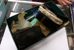 Evening purses, Bakelite boxes etc.