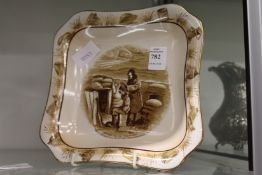 A Bruce Bairnsfather porcelain dish.