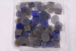 Decorative coloured stones.