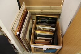 A large quantity of paintings and prints.