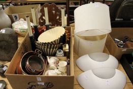 Light fittings and other collectables.