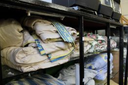 A quantity of floral and other curtains.