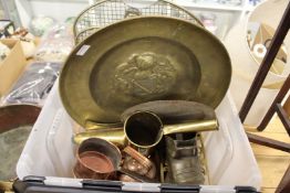 Copper and brass ware.