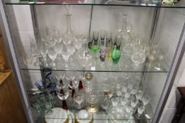 A large quantity of household and decorative glassware.