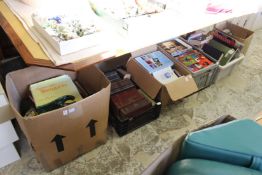 A large quantity of books.