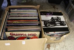 A quantity of LP and other records by The Grateful Dead, Hawkwind and others.