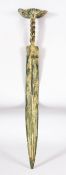 AN ARCHAIC BRONZE SWORD, POSSIBLY CHINESE, 50cm long.