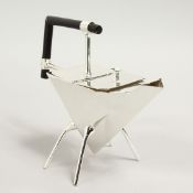 A CHRISTOPHER DRESSER DESIGN SHAPED TEA POT