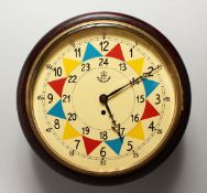 AN R A F REPLICA CIRCULAR WALL CLOCK 11ins diameter.