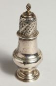 A GEORGE III SILVER CASTER London 1766
