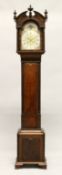 A VERY GOOD CHIPPENDALE DESIGN MINIATURE LONG CASE CLOCK, the movement with inscription 'SLOW