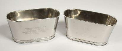 A SMALL PAIR OF LILY BOLLINGER COOLERS