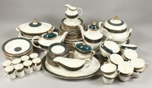 A COMPREHENSIVE ROYAL DOULTON CARLYLE DINNER SERVICE, comprising of numerous plates, serving dishes,