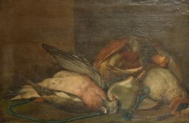 19th Century Continental School, A Still life of dead game, oil on canvas, 17.75