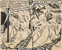 Arthur Ferrier (1891-1973) British, 'Glad we bought the portable along-makes camping cosy! What's