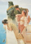 A framed colour print after Alma-Tadema, 28