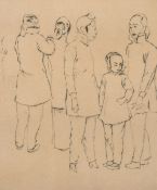 Emil Orlik (1870-1932) Austrian/German, 'Chinese Women', etching, 6.25