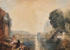 Hercules Brabazon Brabazon (1821-1906) British, after Turner 'The Dido Building, Carthage',