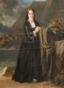 Robert Thorburn (1815-1885) British, 'The Marchioness of Stafford', A portrait of a lady,