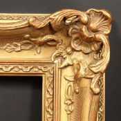 A 20th Century Continental gilt composition frame, rebate size - 12.5