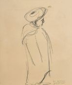 Ben Genaux (1911-1996) Belgian, A set of 5 sketches of Eastern figures and scenes, mostly signed
