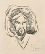 Ben Genaux (1911-1996) Belgian, A set of 5 sketches of Eastern figures and scenes, mostly signed