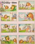 Bill Mevin (1922-2019) British, The adventures of Parsley the Lion, Scent bottle, A group of 8