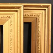 A pair of 19th Century English gilt composition frames, rebate size - 18