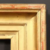 A 19th Century moulded frame, rebate size (wide rebate) - 18.75
