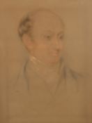19th Century English School, A pastel portrait of a gentleman, 20