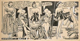 Arthur Ferrier (1891-1973) British, 'This frock will be ideal for our little new year's do to-