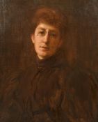 Early 20th Century, Portrait of a lady wearing spectacles, oil on canvas, 24