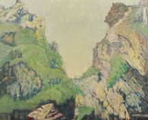 Reginald Francis Reynolds (1870-1936) British, 'The Upwards Path', oil on canvas, signed with