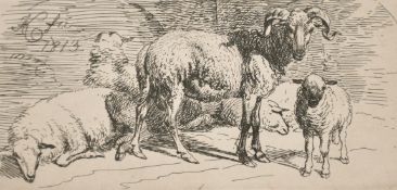 A group of Old Master prints depicting animals, from 1.75