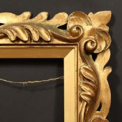 A 19th Century carved frame, rebate size - 12.5