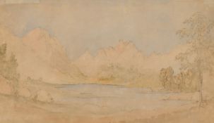 Walter John Trower, Bishop of Gibraltar (1805-1877) 'Near Innsbruck 1846', pencil and watercolour,