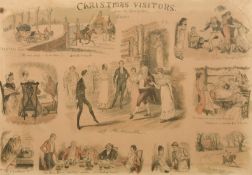 After Randolph Caldecott, American, Circa 1876, 'Christmas Visitors from my Grandfather's Sketches',