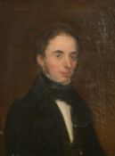 19th Century English School, a half-length portrait of a seated gentleman, oil on canvas, 12