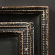 A fine quality Dutch ebonized ripple frame, rebate size - 20